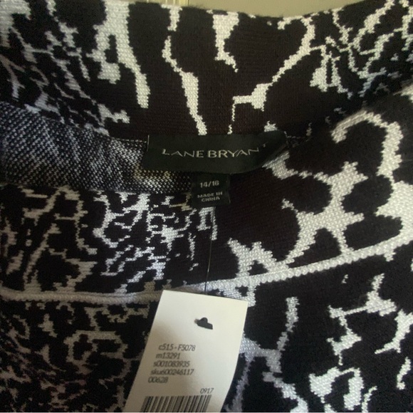 Lane Bryant Black and White Mini Skater Skirt - Picture 3 of 7